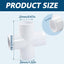 4 Conectores PVC 1/2pulg blanco para invernadero
