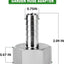 2 Pzas Conectores Manguera Acero Inox 3/4" GHT