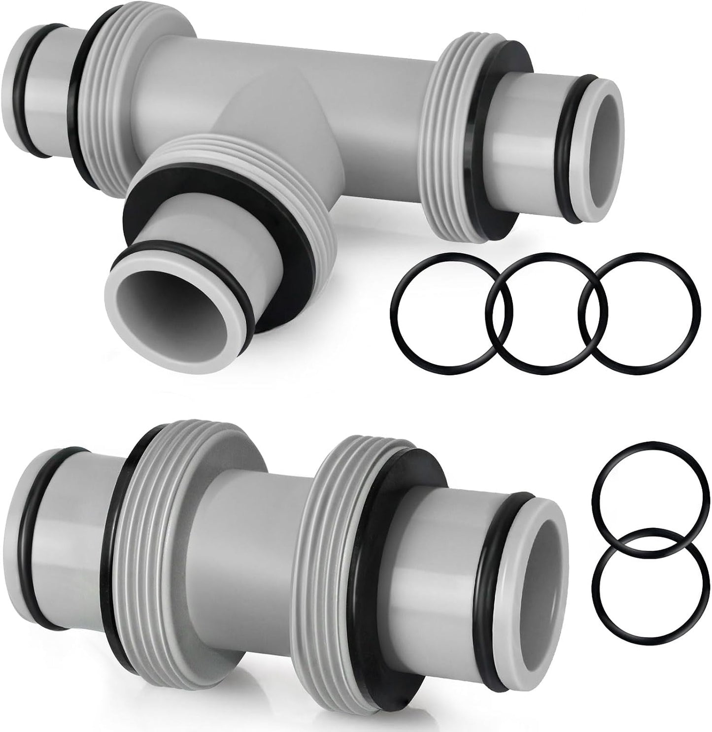 Conectores manguera piscina 1.5" en T con juntas tórica