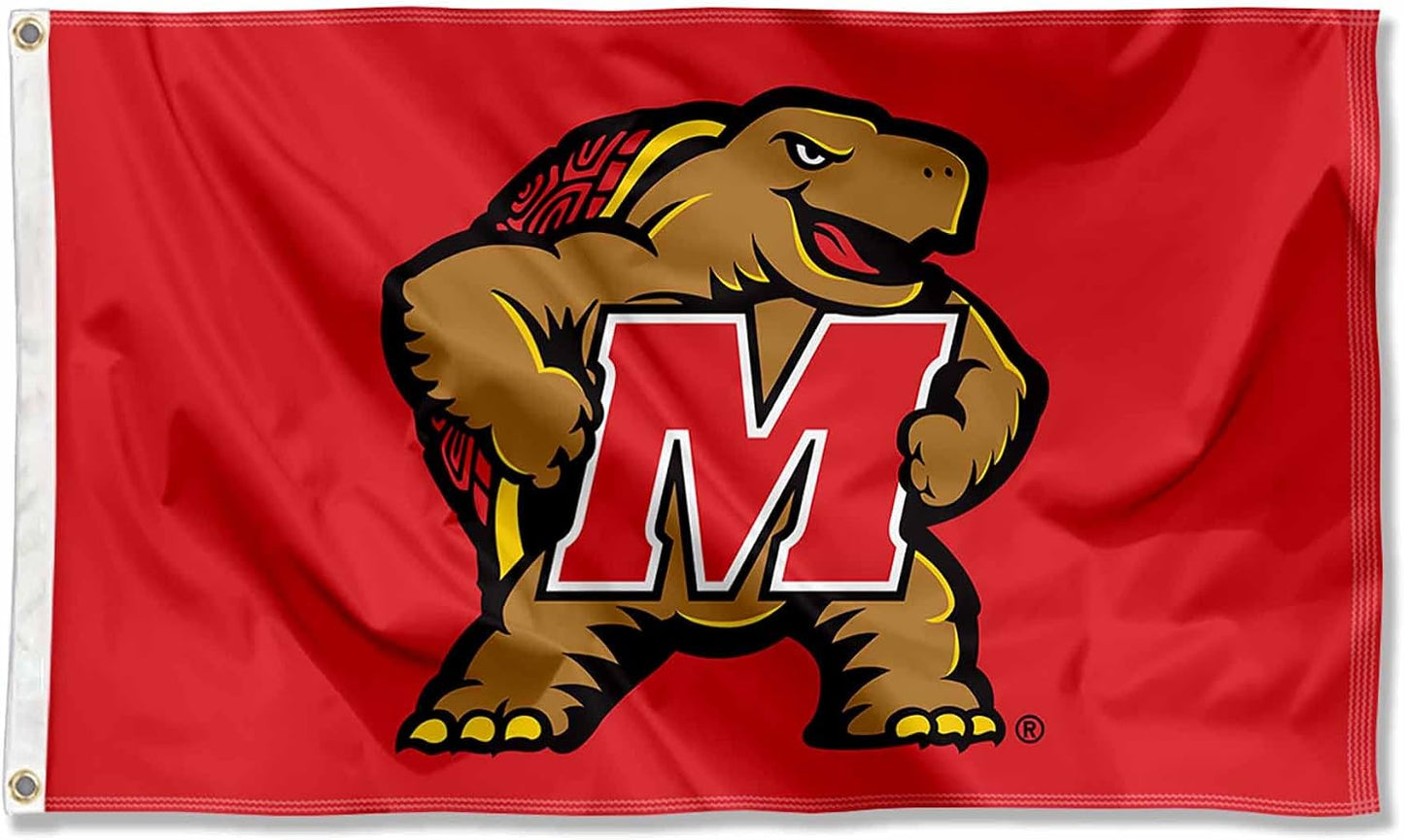 Bandera universitaria grande Terrapins Maryland