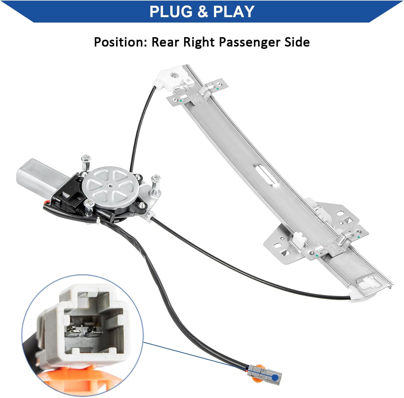 Regulador ventana eléctrica pasajero trasero derecho Acura