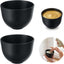 2 cuencos de goma negra para mascarilla facial, uso en salón y hogar
