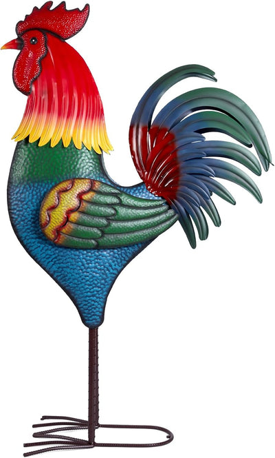 Estatua gallo decoración jardín 160cm