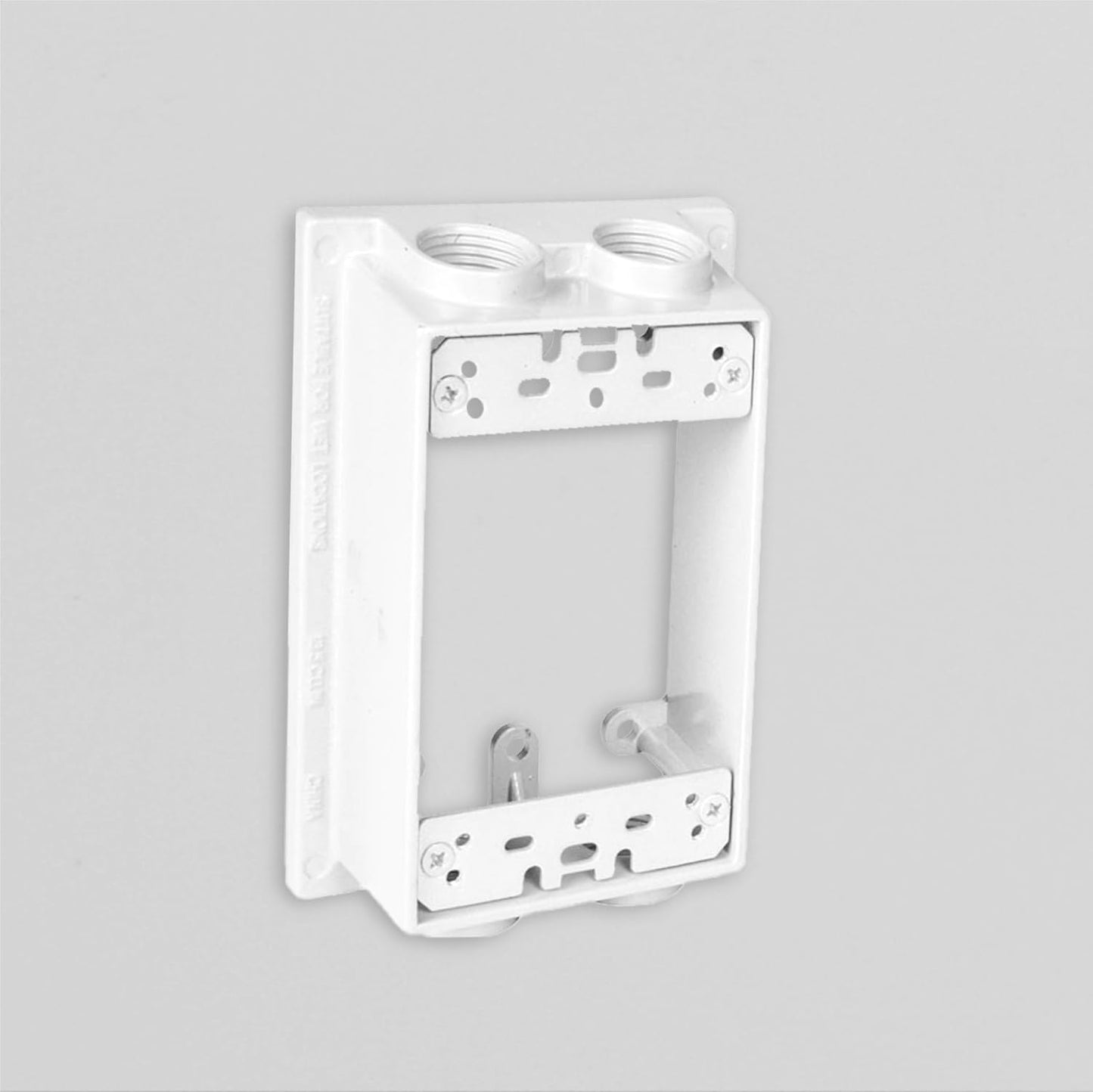 Extensión caja resistente 1 banda 4 salidas 1/2pulg blanco