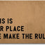 Tapete bienvenida monograma This Is Our Place 23.7x15.6"