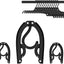 12 Pzas Perchas Plegables Viaje Negro