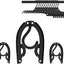 12 Pzas Perchas Plegables Viaje Negro