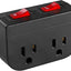 Toma corriente con tierra interruptor doble 15a 2 puertos