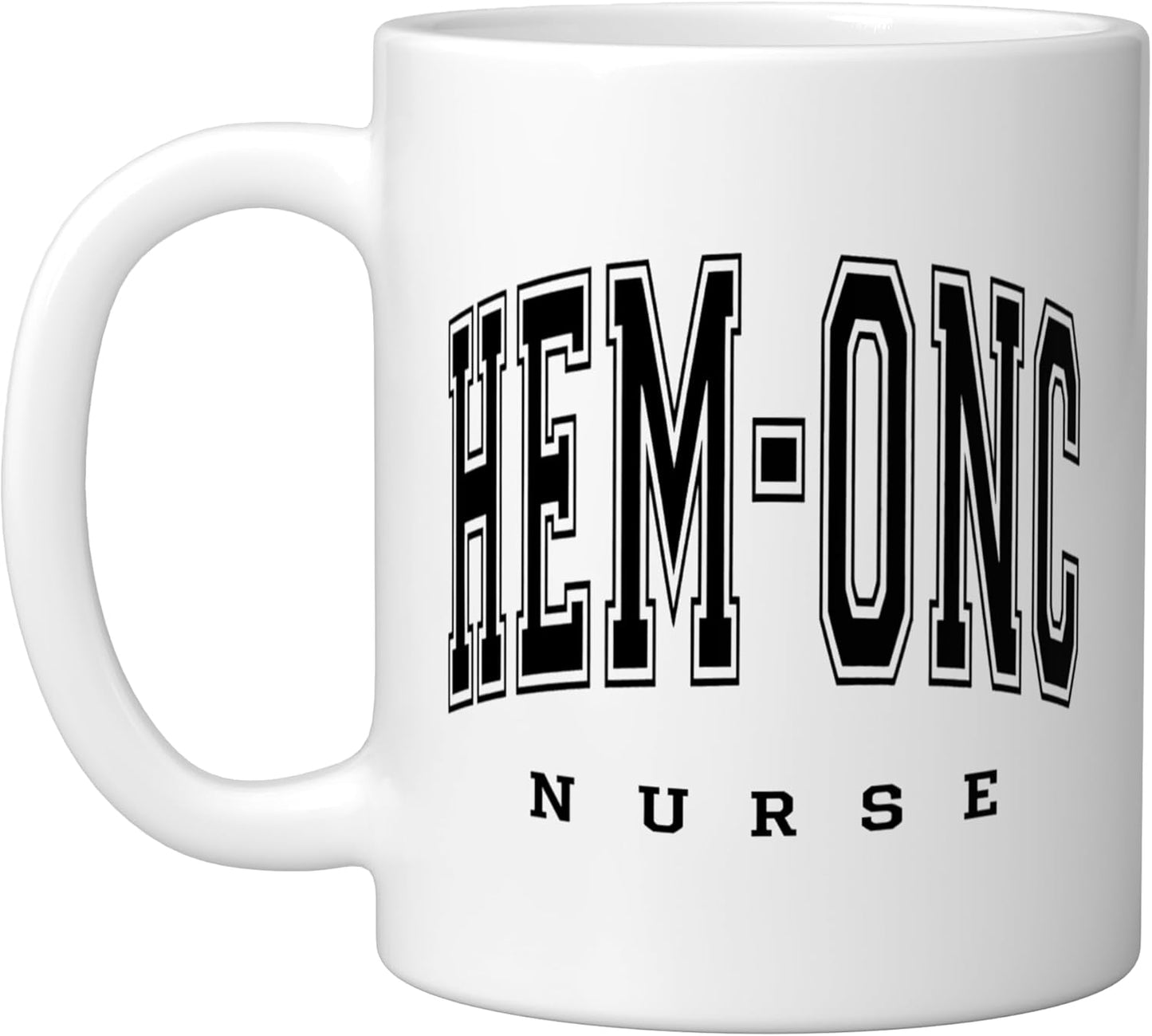 Taza Cerámica para Enfermera Hematología Oncología Blanca