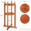 Soporte piso dispensador agua madera 5gal con repisas