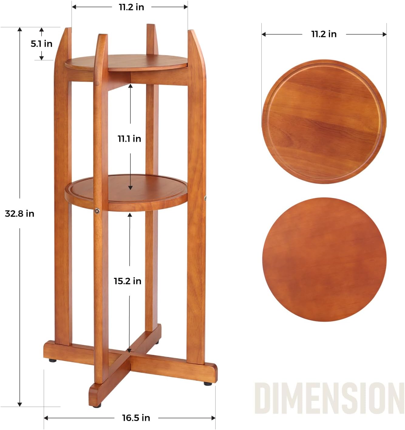 Soporte piso dispensador agua madera 5gal con repisas
