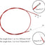Cable embrague ajustable 38.98" para motos 50-250cc Rojo
