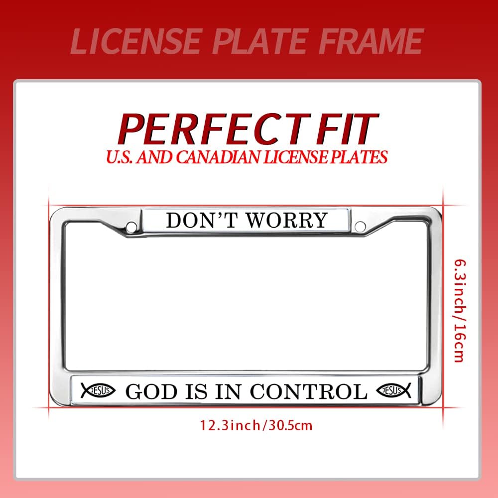 Soporte placa matrícula cristiana 2 agujeros