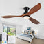Ventilador techo bajo 52pulg luces control remoto 3 aspas