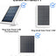 2 Soportes Canal Panel Solar Aluminio Sin Taladro Rotación
