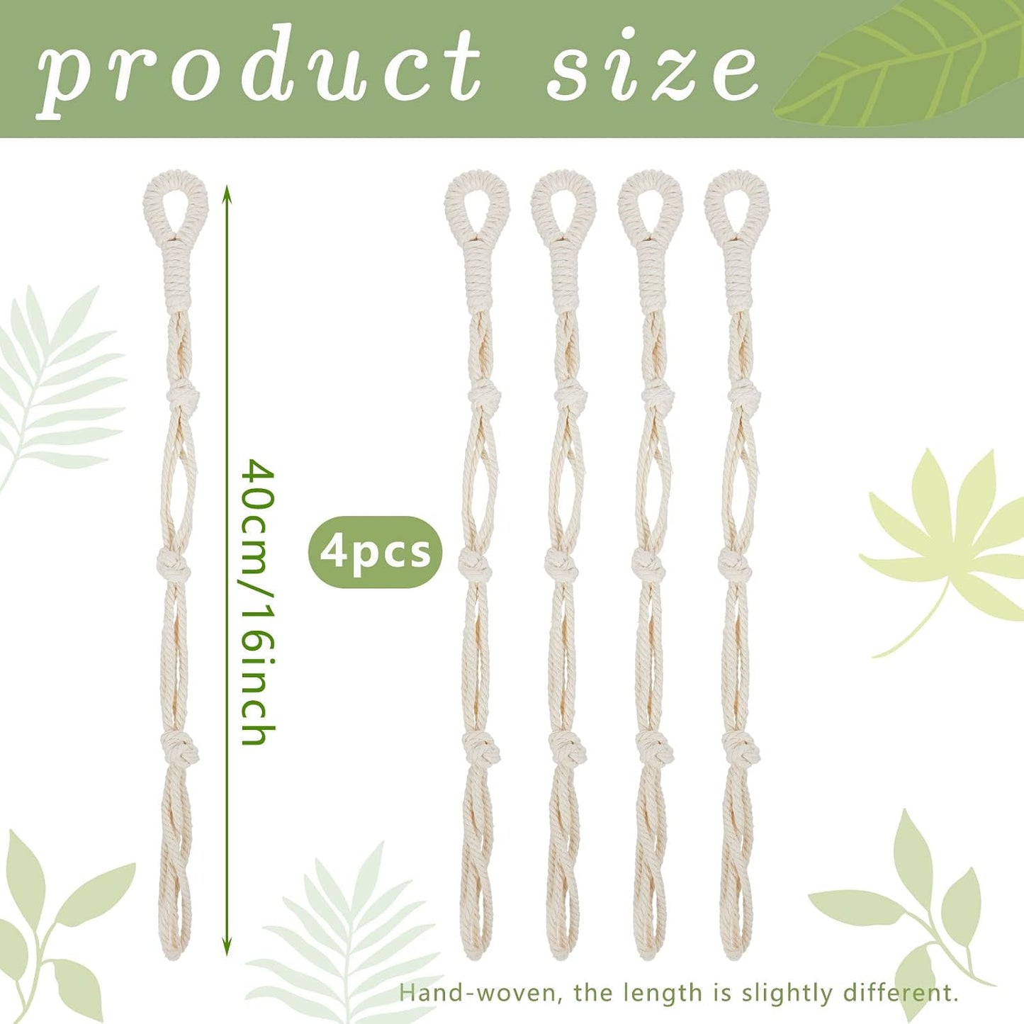 Extensor macramé para colgar plantas grande decoración hogar