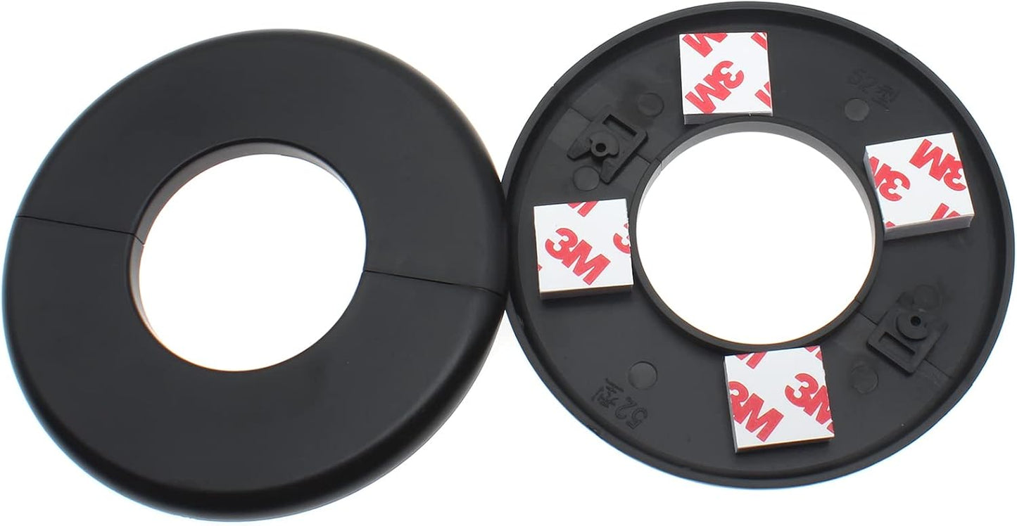 Brida ABS Split 4 Pzas Accesorio Tubería Agua Pared Negro