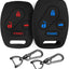 Funda llave silicona comp Honda EX Accord Civic CR-V Negro