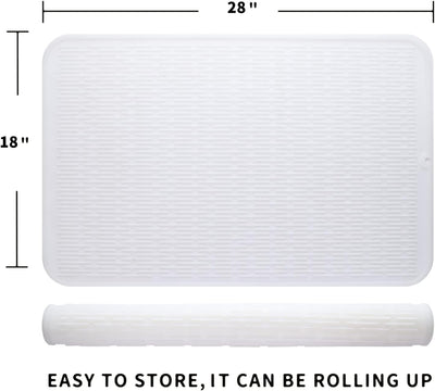 Tapete silicona secado platos encimera cocina resistente calor