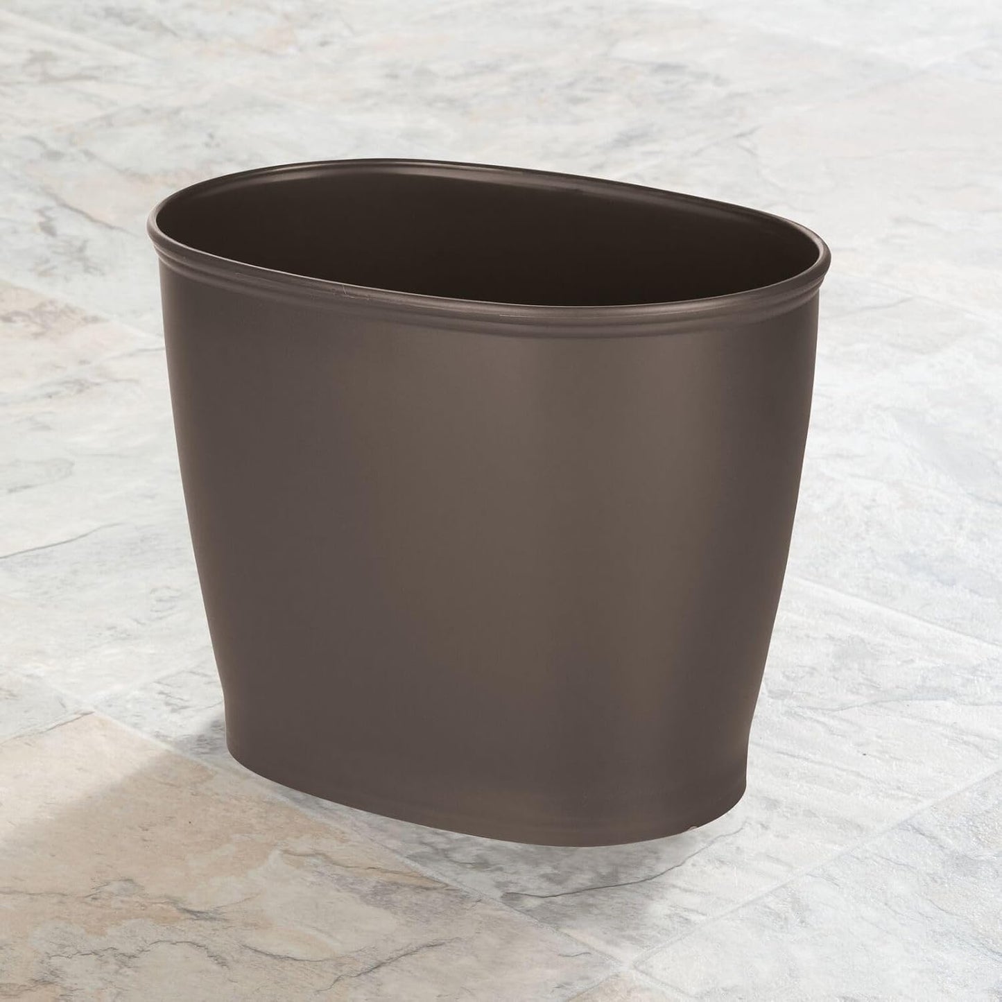 Papelera plástico ovalada para baño cocina oficina set 1