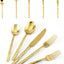 Set 45 Pzas Cubiertos Acero Inox Mango Bambú