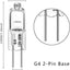 Bombilla G4 T3 20 W 12 V blanco cálido pack 10