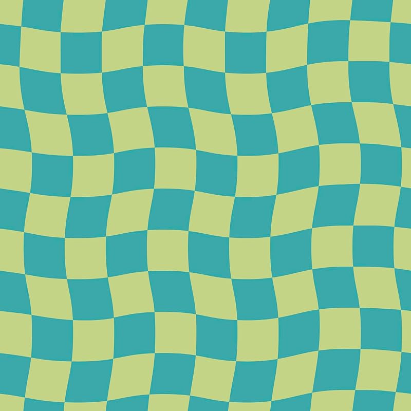 Papel tapiz cuadros Groovy Checker Lime