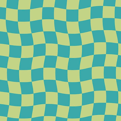Papel tapiz cuadros Groovy Checker Lime