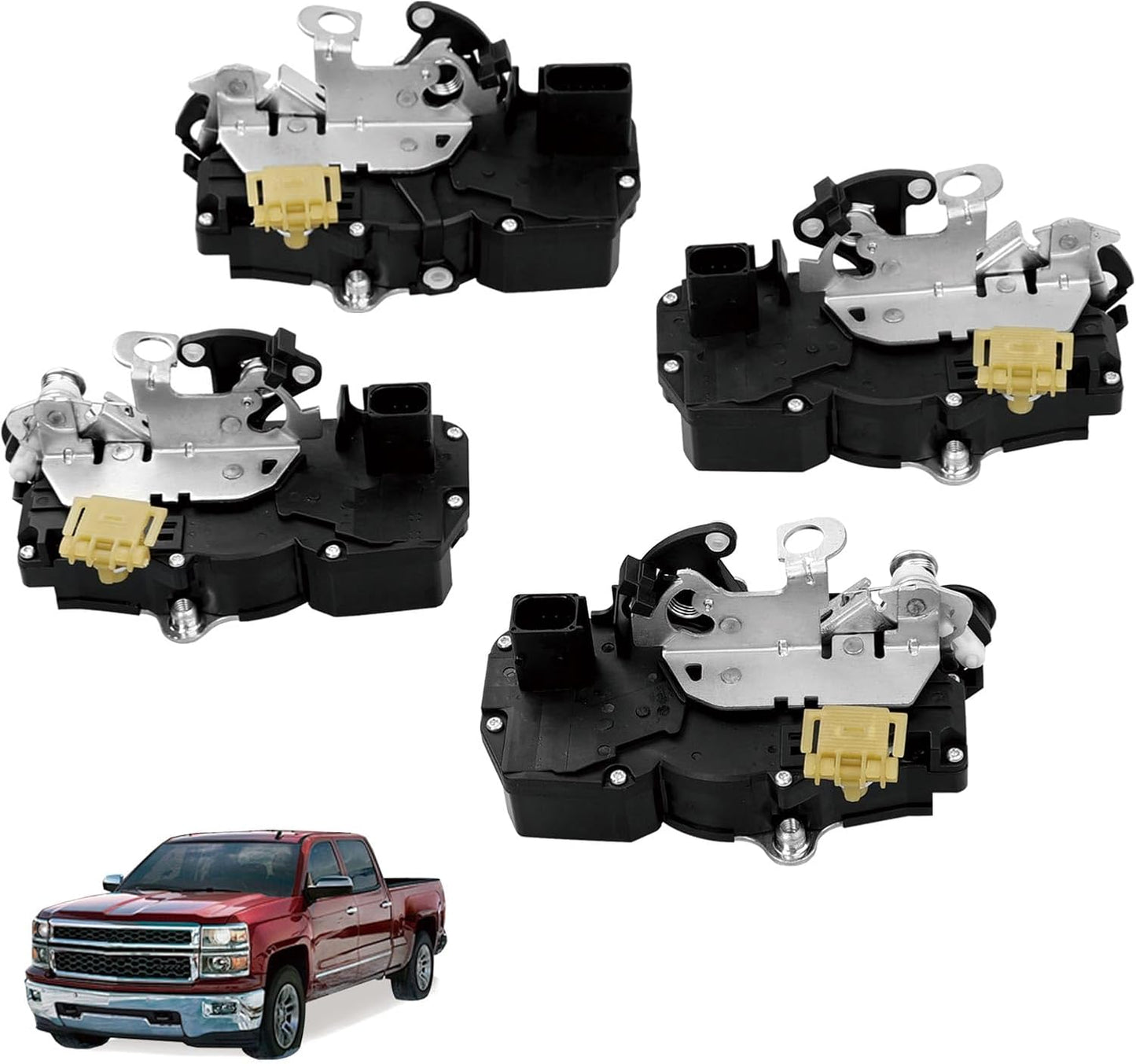 Motor actuador bloqueo puerta comp Chevy GMC 07-09 4 Pzas