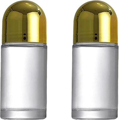 2 Botellas Vidrio 1.7oz con Bola Plástico para Aceites Esenciales