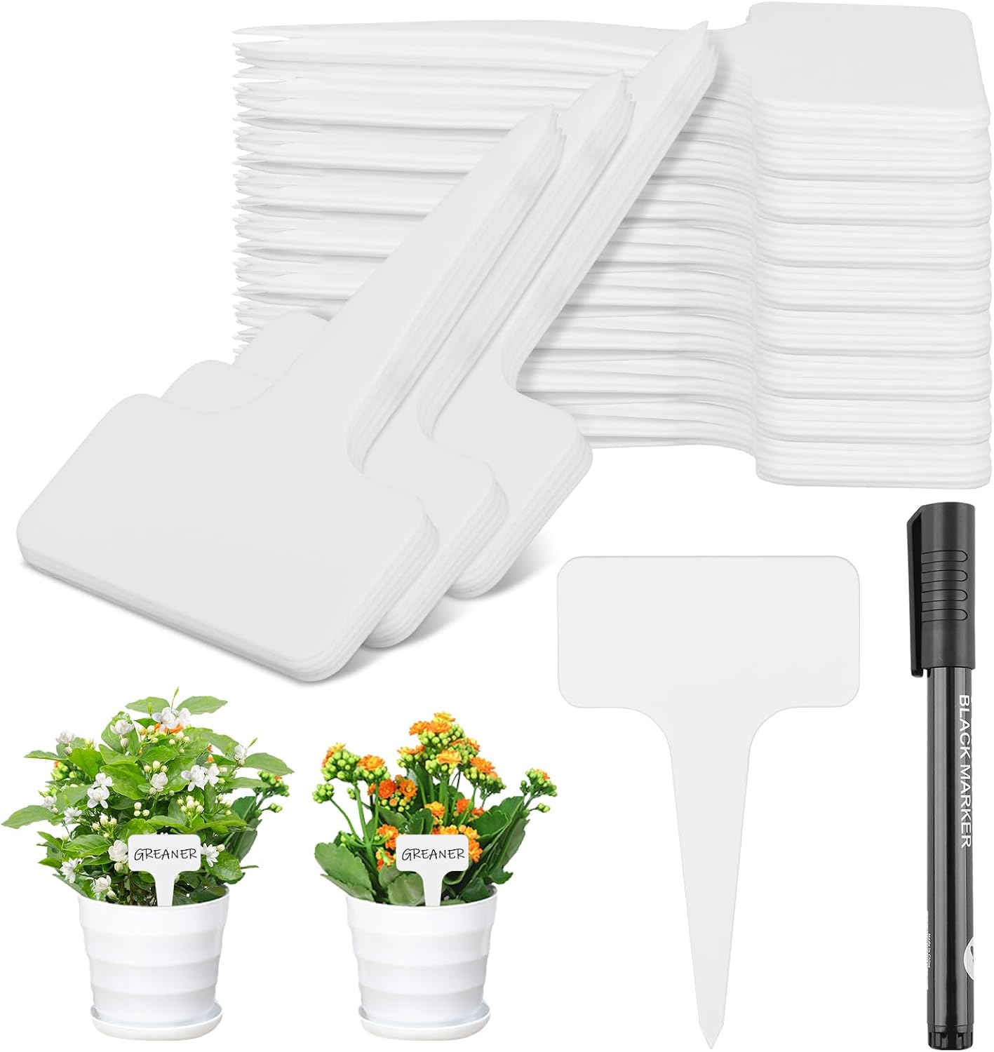 Etiquetas plástico para plantas impermeables 300 uds