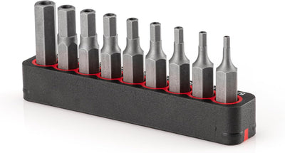 Set 9 Pzas Brocas Hex 1/4" Riel DZX93003