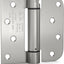 Bisagras puerta resorte cierre automático níquel 2 pzas