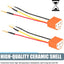 2 Conectores H4 Faros 3pines 9003 Cerámica Universal