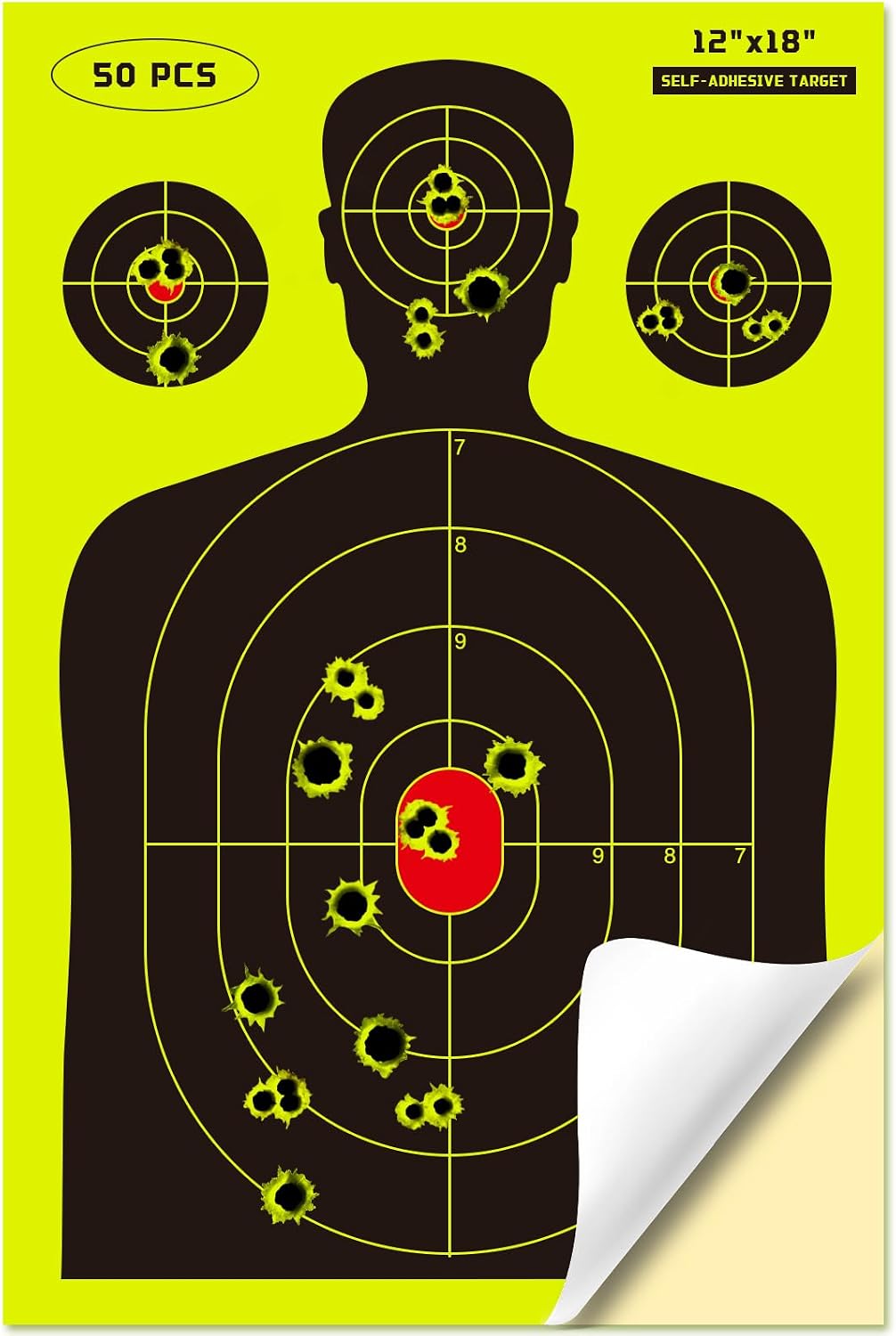 Objetivos papel autoadhesivo 12x18pulg rifle