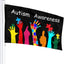Bandera conciencia autismo 3x5ft para interiores exteriores