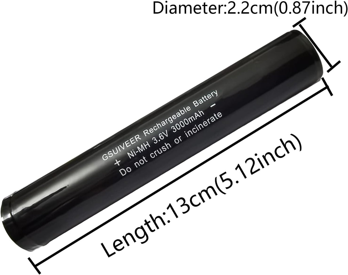 Batería Ni-MH 6V 3000mAh para linterna Streaml ight