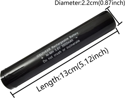 Batería Ni-MH 6V 3000mAh para linterna Streaml ight