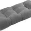 Cojín banco antiderrap acolchado 36x14pulg Chenille Gris