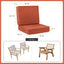 Set 2 Cojines Patio 22x22pulg Impermeables Funda Desmontable