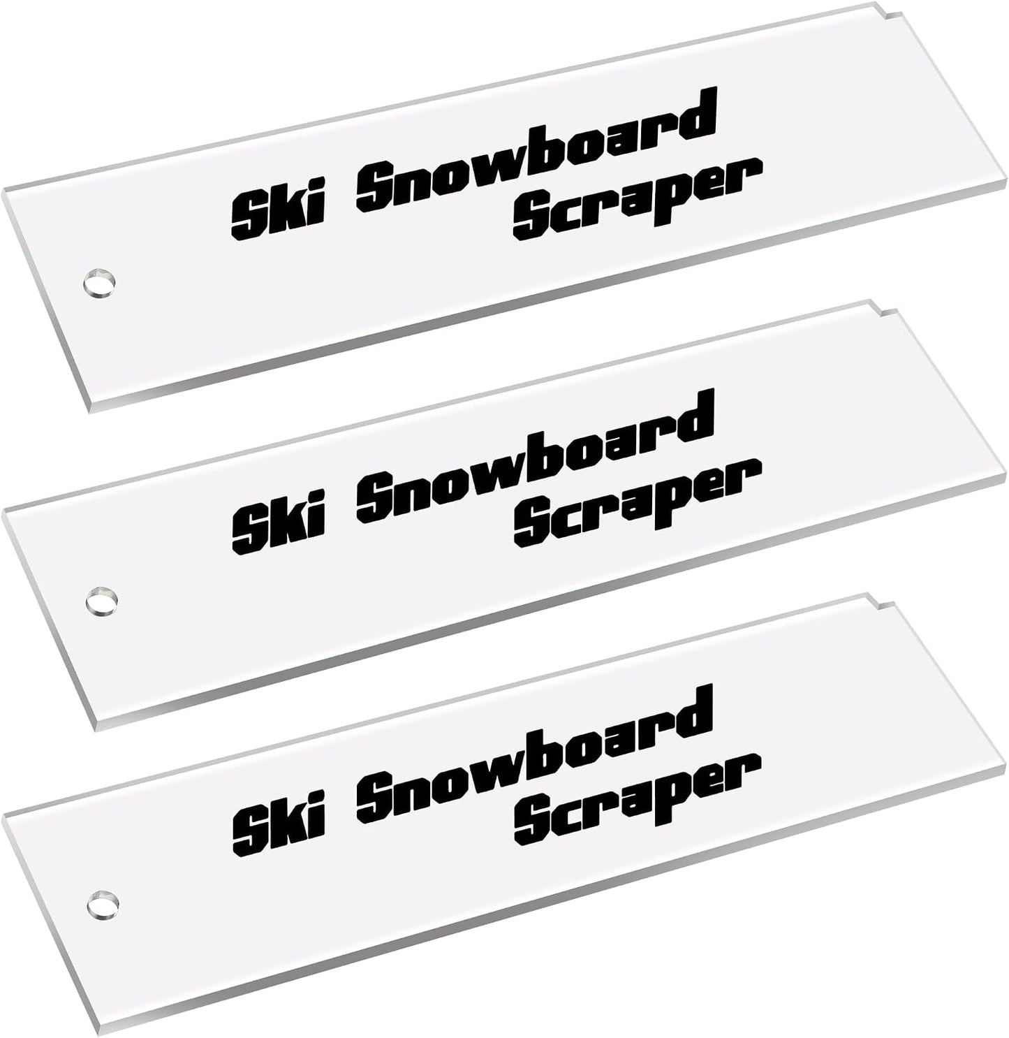Raspador plástico para cera de snowboard 9x2.2pulg