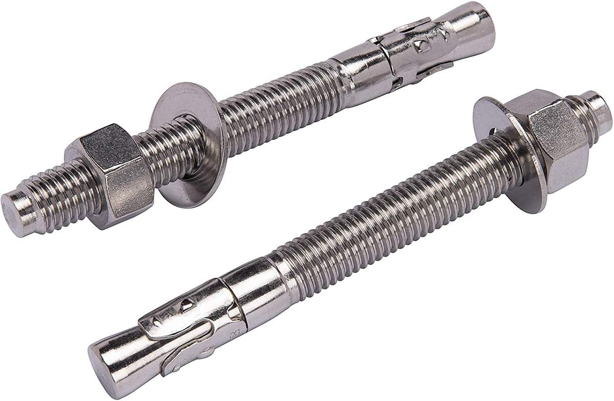 Anclaje hormigón 3/8x5 pulg acero inox 304