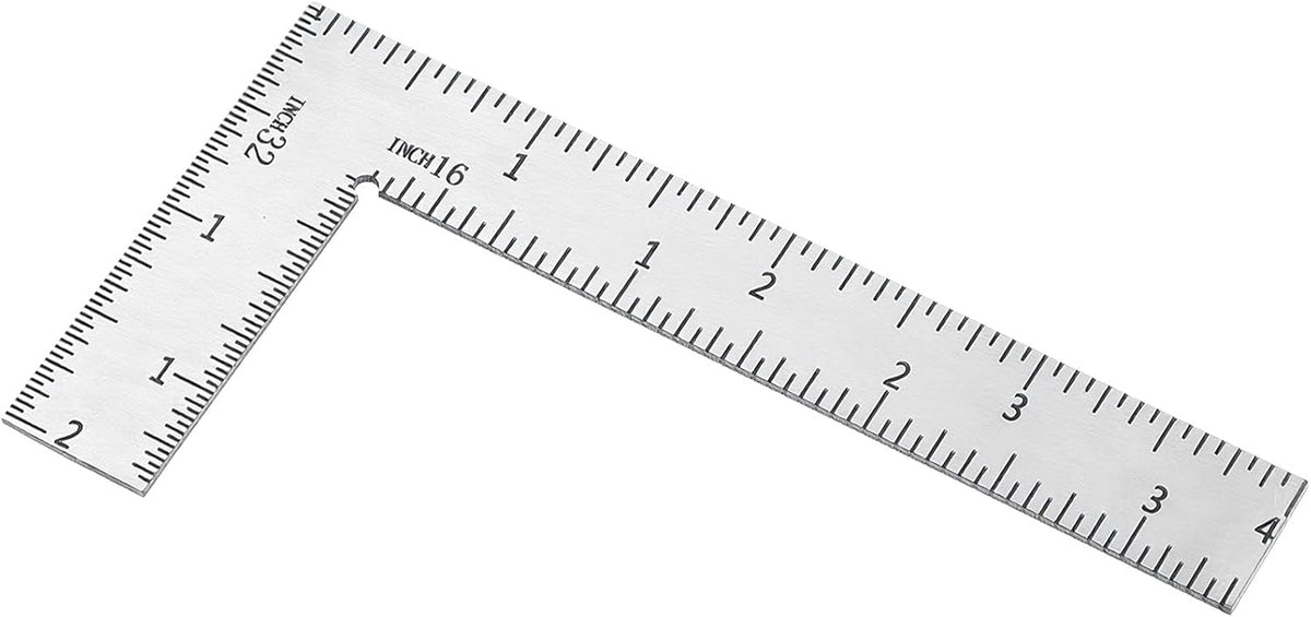 Regla en L acero inox 2x4 pulg ingeniero carpintero