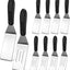 10 Espátulas Acero Inox para Cocina Servir Tornear