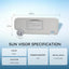 Visera solar gris izquierda con espejo Chevy Sonic 11-19
