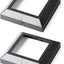 2 Cubierta poste terraza aluminio 5.5x5.5" moldura faldón