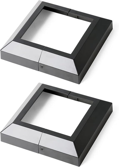 2 Cubierta poste terraza aluminio 5.5x5.5" moldura faldón