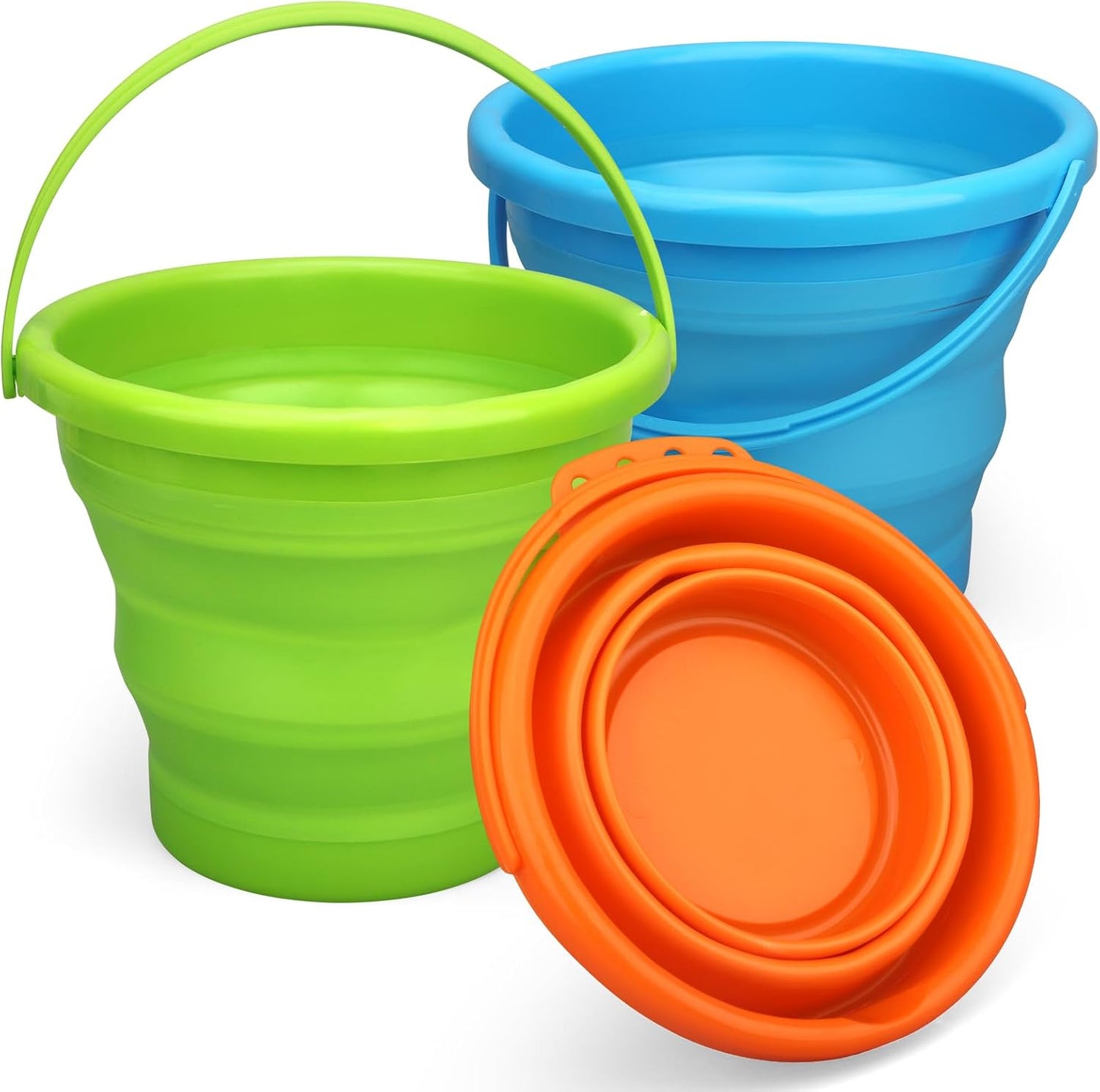 Kit cubos colapsables arena niños multiusos