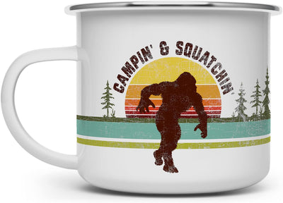 Taza esmaltada para acampar 16oz regalo campamento