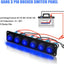 Panel interruptor basculante 12V 20A para luces automotrices